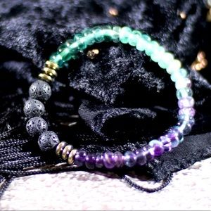 Fluorite 7” bracelet